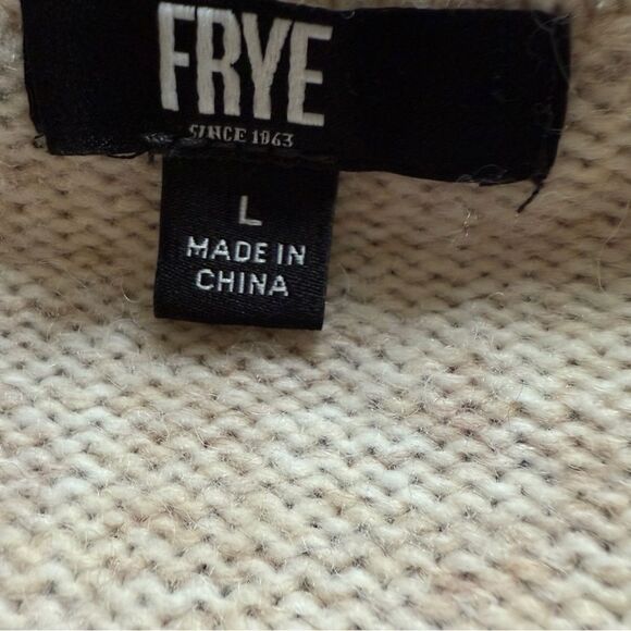 Frye boxy balloon sleeve sweater wool blend - Picture 2 of 5